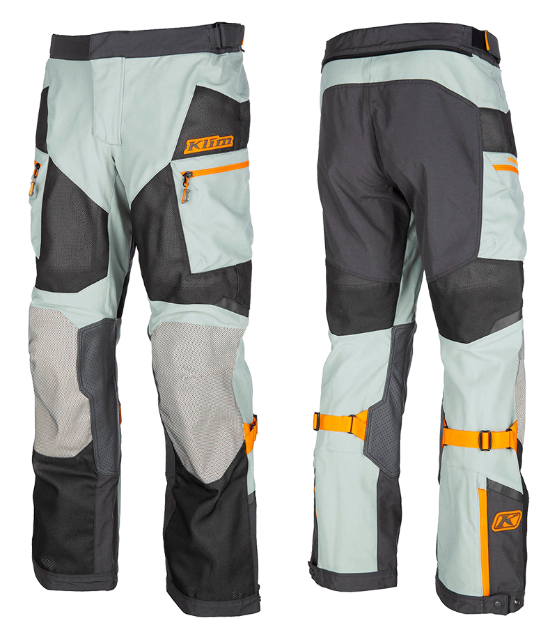 Klim Baja S4 pant in Slate grey and Peyote